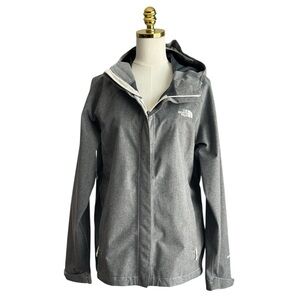 The North Face Women's HyVent 2.5L Water Proof Rain Gray Jacket Size Large